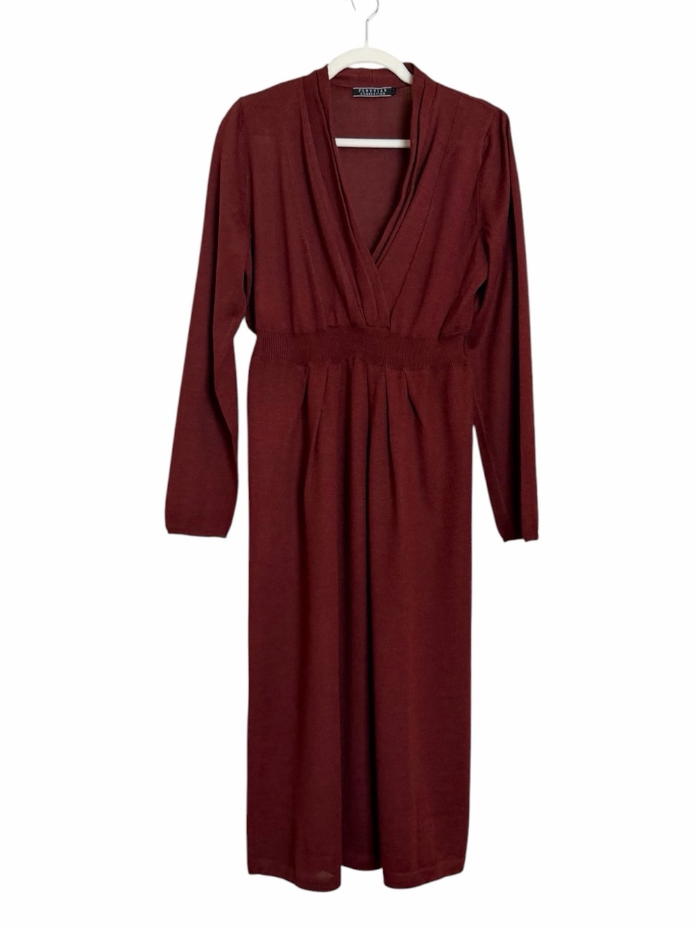 Peruvian Connection Long-Sleeve Sweater Midi Dress Size Large